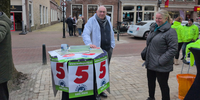 Wad&rsquo;n Partij in de Voorstraat op campagne